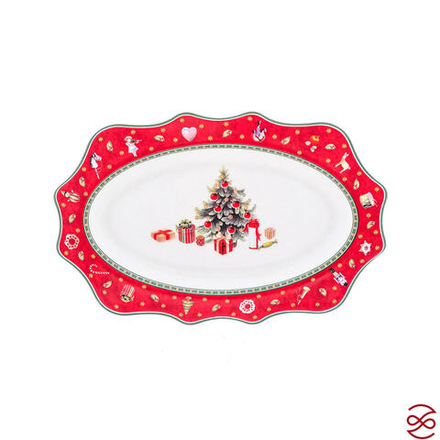 Блюдо овальное Repast Bordo 25.4*16.6*2 см