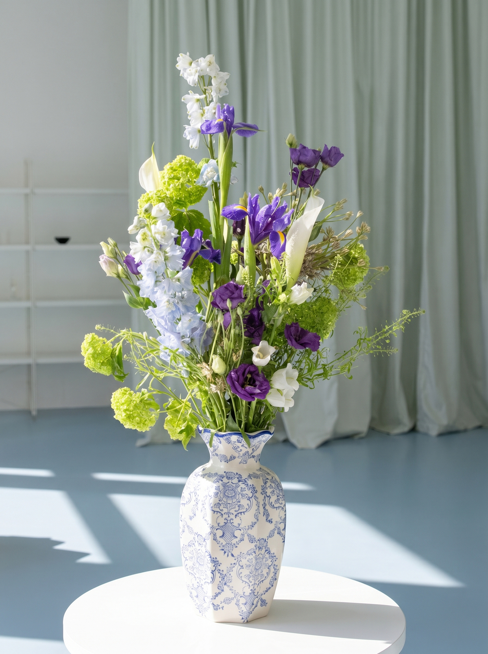 синий полевой