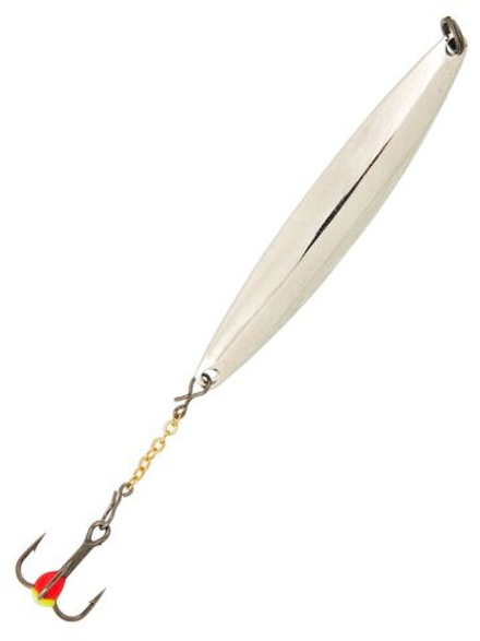 Блесна вертикальная зимняя Lucky John NAIL BLADE с цепочкой и тройником 45мм S блистер