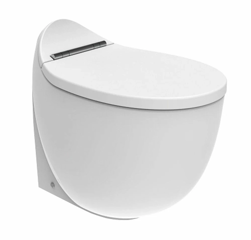 Унитаз приставной Creavit Foglia FG350-11 белый, безободковый