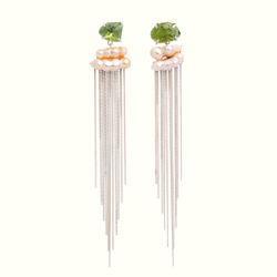 Серьги Green light