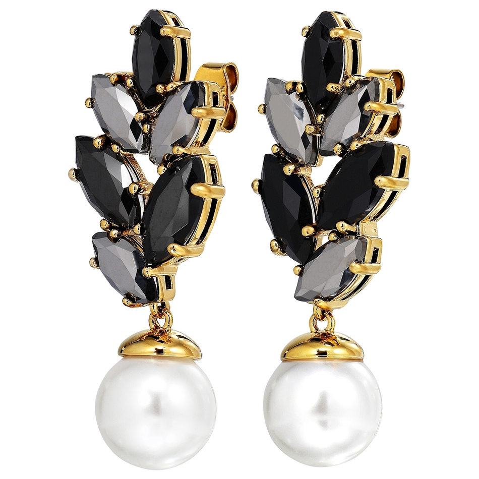 Серьги Dyrberg Kern BALETE SG BLACK_WHITE PEARL 470026