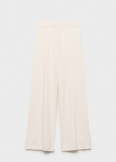 Брюки из тонкого трикотажа с широкими штанинами