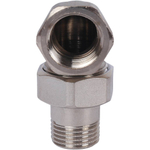 Американка STOUT никелированная угловая 1/2" ВР/НР O-Ring уплотнение