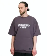 Толстовка Hardlunch Crew с коротким рукавом темно-серая