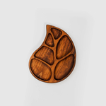 Деревянная менажница "Лист" из кедра