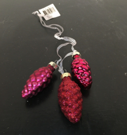 Набор елочных игрушек  48шт House of Seasons Шишки Ягодный смузи в ассортименте 2 вида