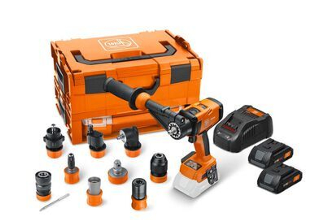 Fein 18V ASCM18-4 QMP AS High Torque QuickIN Top Set Cordless Hammer Drill/Driver Kit