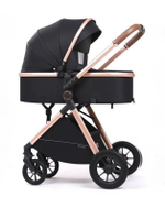 Коляска-трансформер 2в1 Luxmom V2 (V8+C), коричневый цвет