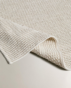 Zara Home - Коврик для ванной с текстурой в клетку, бежевый, 60x90 см