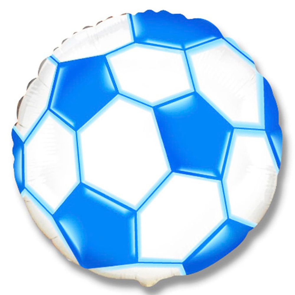 И Круг Футбольный мяч (Синий)