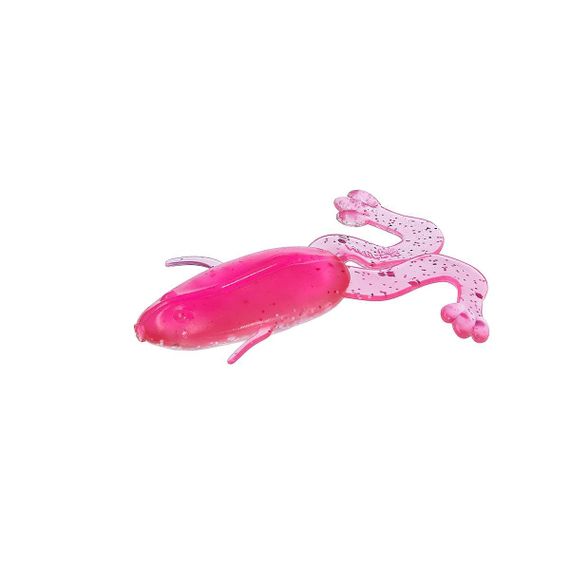 Лягушка несъедоб. Helios Crazy Frog 2,36&quot;/6,0 см Silver Sparkles &amp; Pink 100шт. (HS-22-035-N)