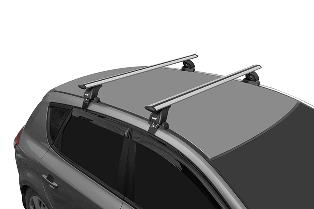 Багажник на крышу LUX с дугами 1,1м аэро-трэвэл (82мм) для Suzuki Swift 2004-2011(арт.690014+846042+691851)