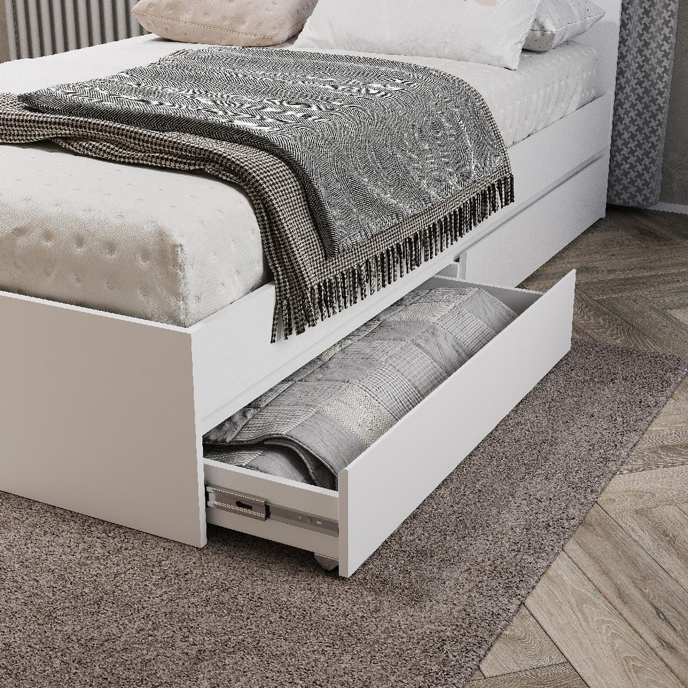 Кровать 1,6 м "Симпл" КР-17 без основания белый