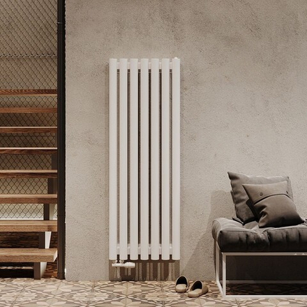 Радиатор трубчатый Guardo Torre 6D-1500-07 NK-VER-L R9016(M) белый матовый