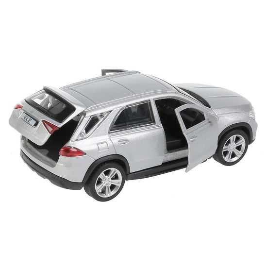 Машина металл MERCEDES-BENZ GLE 2018 12 см, двери, багаж, серебристый, кор. Технопарк