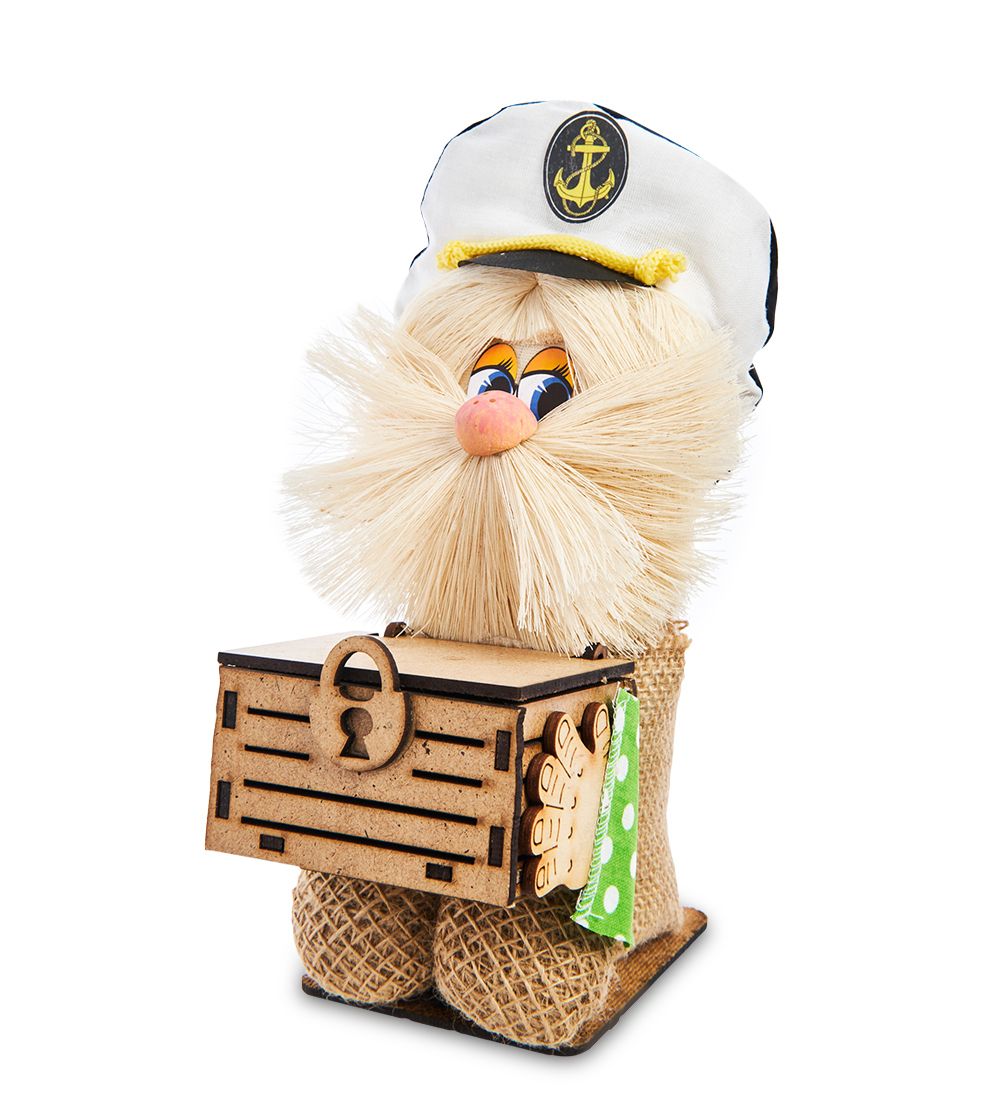 GAEM Art DO-089 Домовой Кузя в фуражке с сундуком