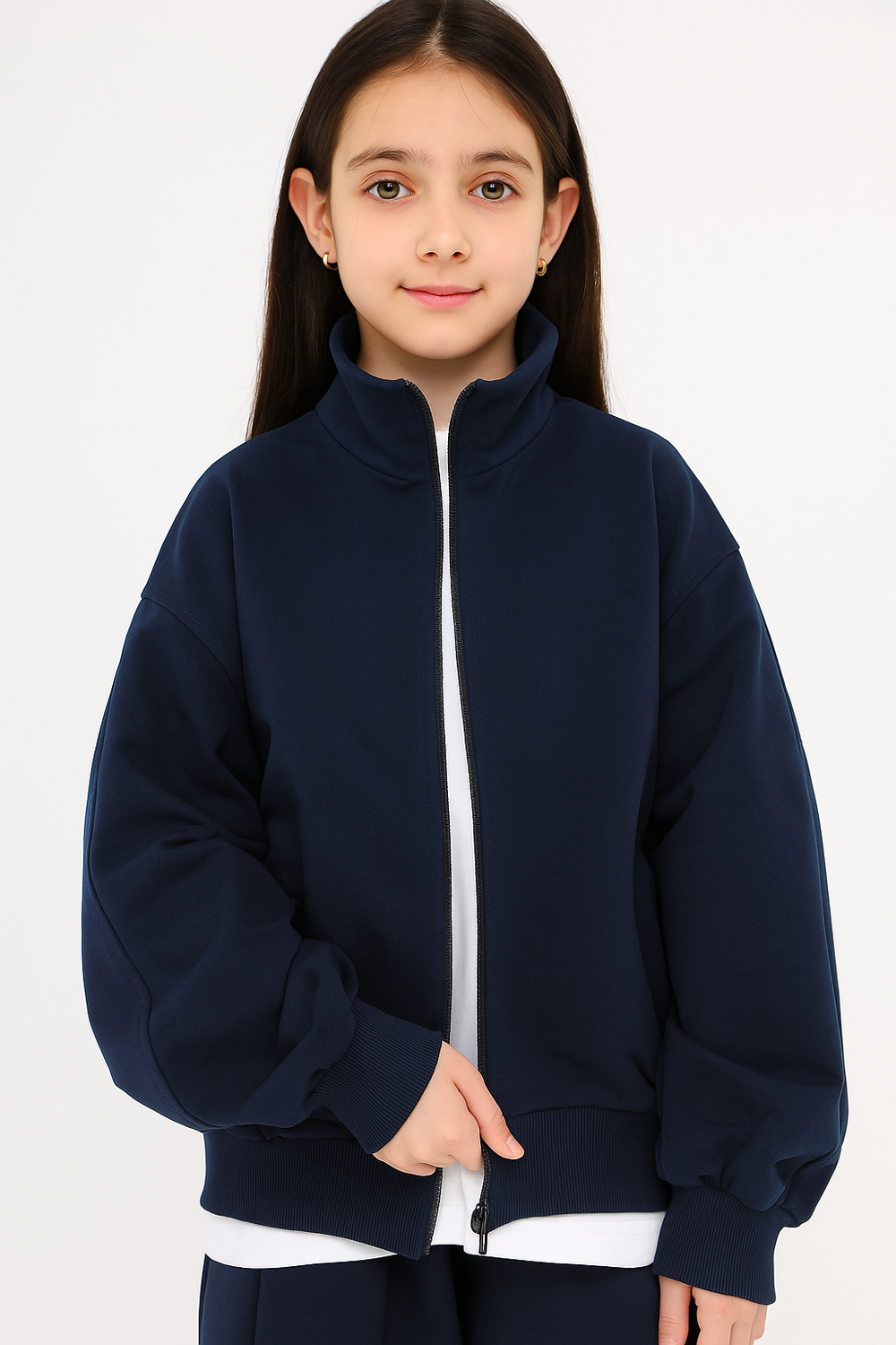 Кофта спортивная School, синяя