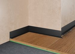 Щелевой плинтус Pro Design Mini L 601 черный анодированный, 2700x15,5x35 мм