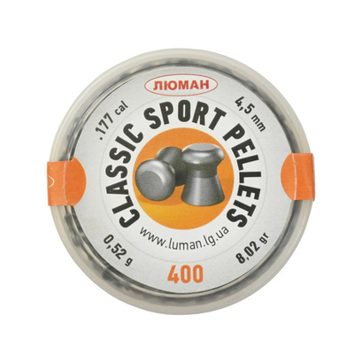 Пули пневматические "Люман" Classic Pellets Sport" 0,52гр. 4,5мм (400 шт.)