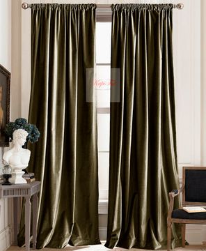 Шторы бархат Luxe (коричневый)