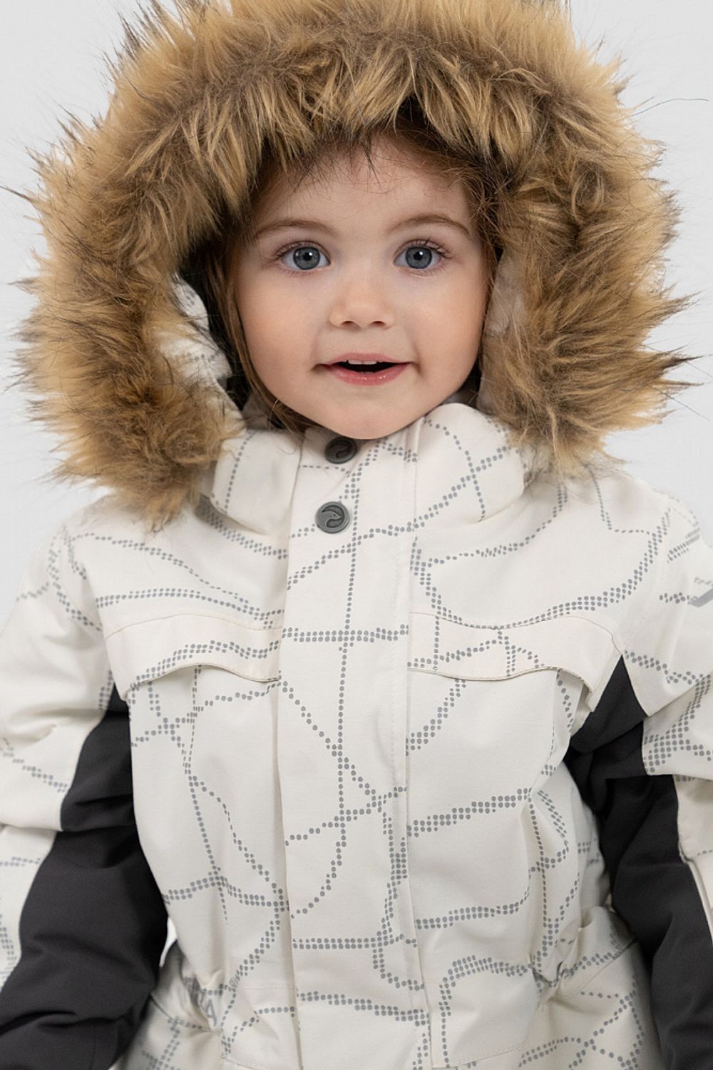 Комбинезон детский SANDAL PR NORPPA светящаяся вьюга на белом