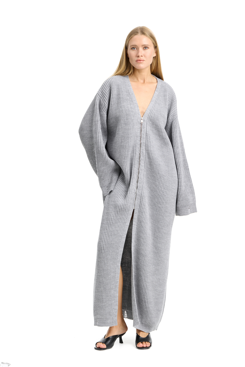 Платье на молнии WARM GRAY