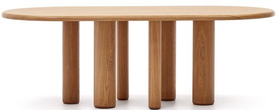 Mailen Овальный стол из шпона ясеня с натуральной отделкой Ø 220 x 100 см Испания