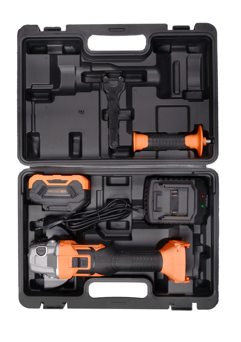 Углошлифовальная машина аккумуляторная Вихрь АУШМ-125/20Li (в комплекте 1 АКБ и ЗУ) в кейсе