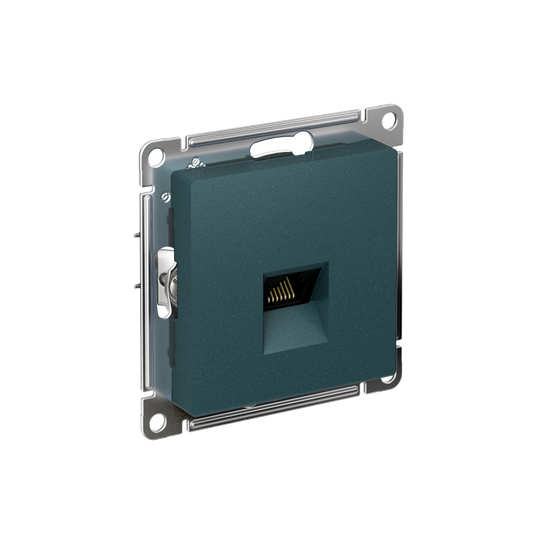 Розетка компьютерная AtlasDesign RJ45 кат.5E механизм изумруд SE ATN000883