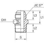 Штуцер FC JIC 3/4" BSPT 3/8"