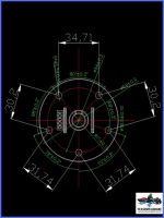 Датчик уровня топлива для лодки/Указатель воды для лодки KUS, 240-30 Ом, 1200 мм