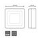 Потолочный светодиодный светильник Gauss Backlight BL222