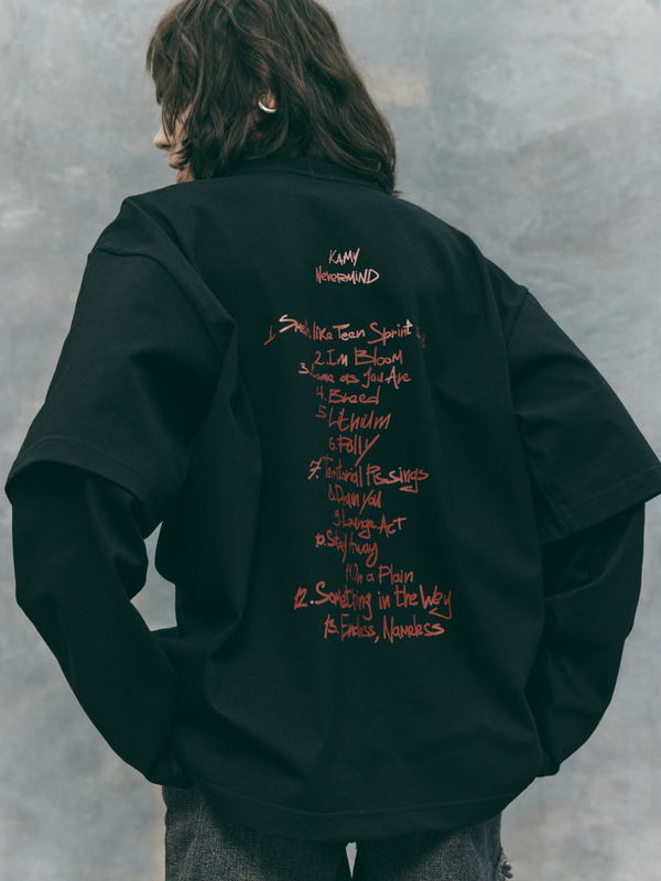 Лонгслив Nevermind, черный