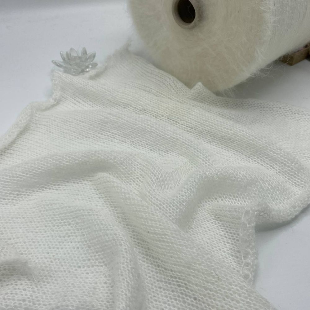 Пряжа для вязания кид мохер на бобине 