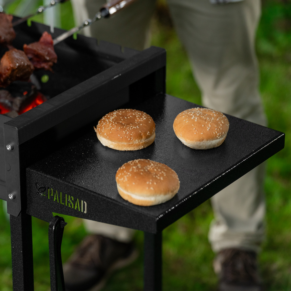 Мангал сварной на колесах, 662 х 390 х 152/805 мм, сталь 2 мм, кочерга в комплекте, Camping Palisad