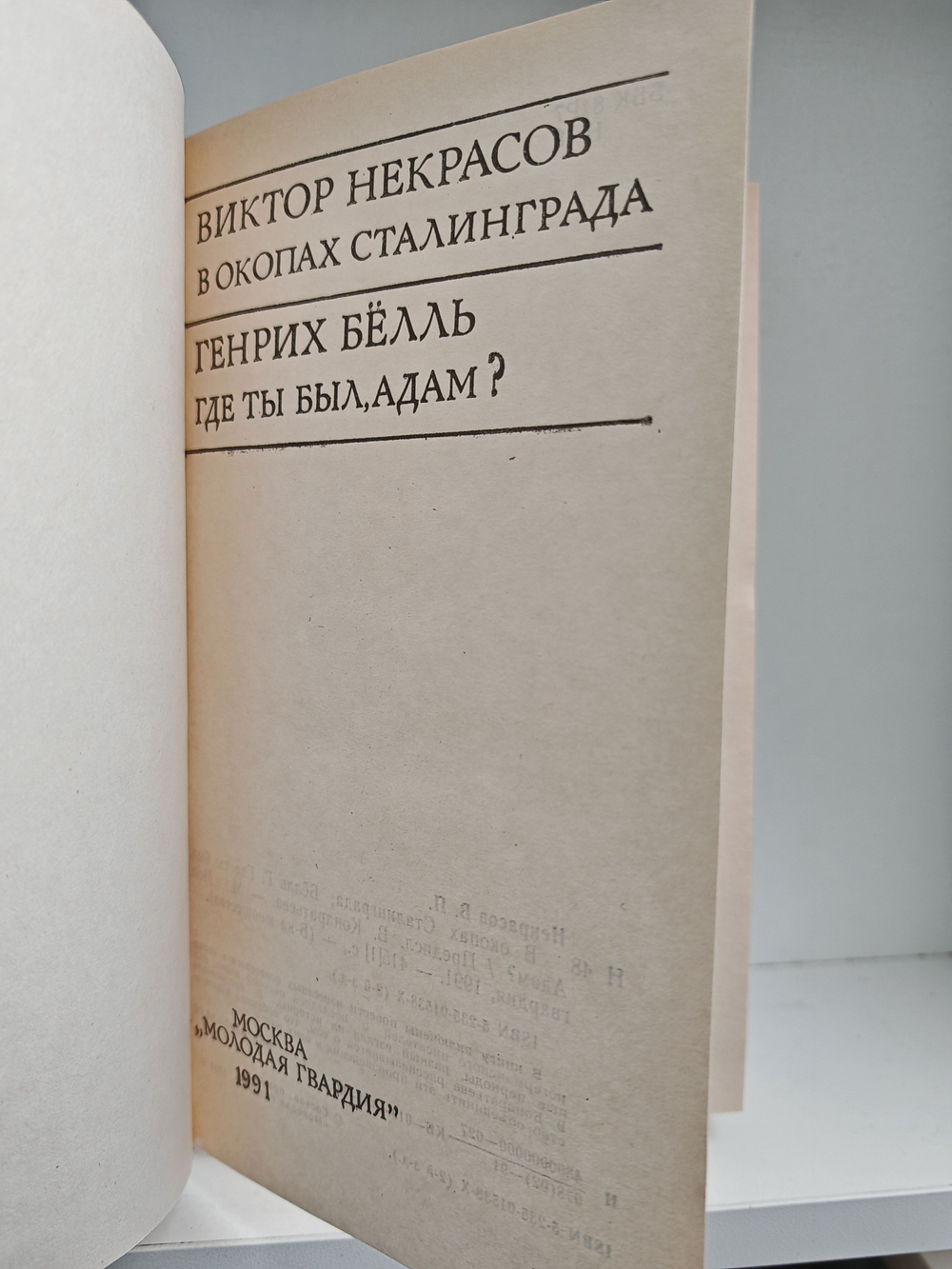 В окопах Сталинграда. Где ты был, Адам?