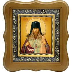 Петр Зверев, архиепископ Воронежский, священномученик. Икона на холсте.