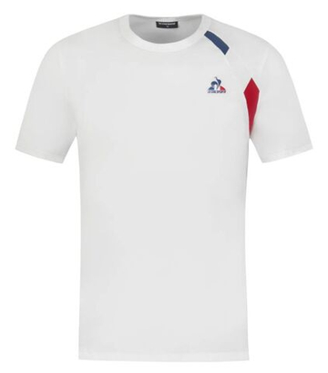 Мужская теннисная футболка Le Coq Sportif Tricolor - белый
