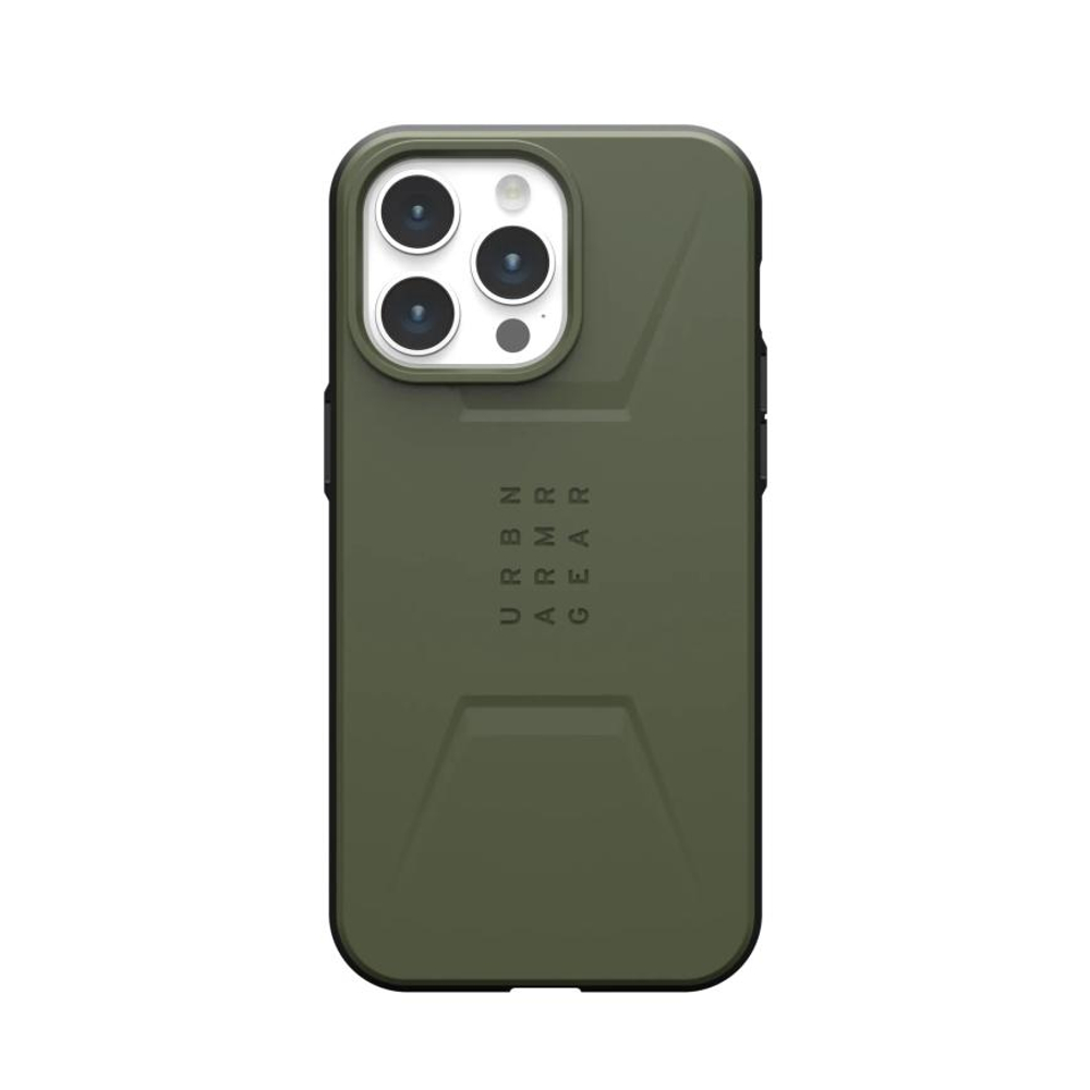 Защитный чехол MagSafe UAG Civilian для iPhone 15 Pro Max Гибридный чехол с высоким уровнем защиты при падении