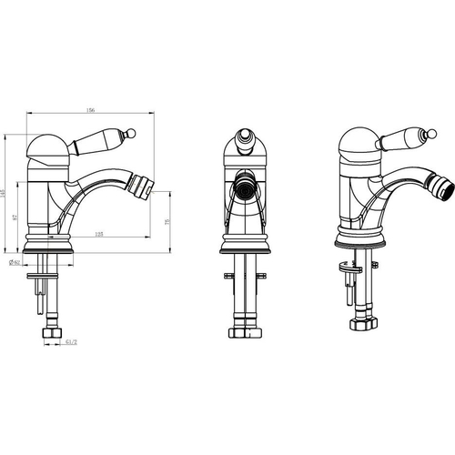 Смеситель для биде Boheme Medici Ripresa 306