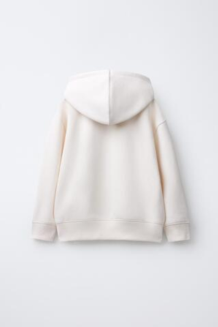 ZARA БАЗОВАЯ ТОЛСТОВКА НА МОЛНИИ, ЭКРЮ
