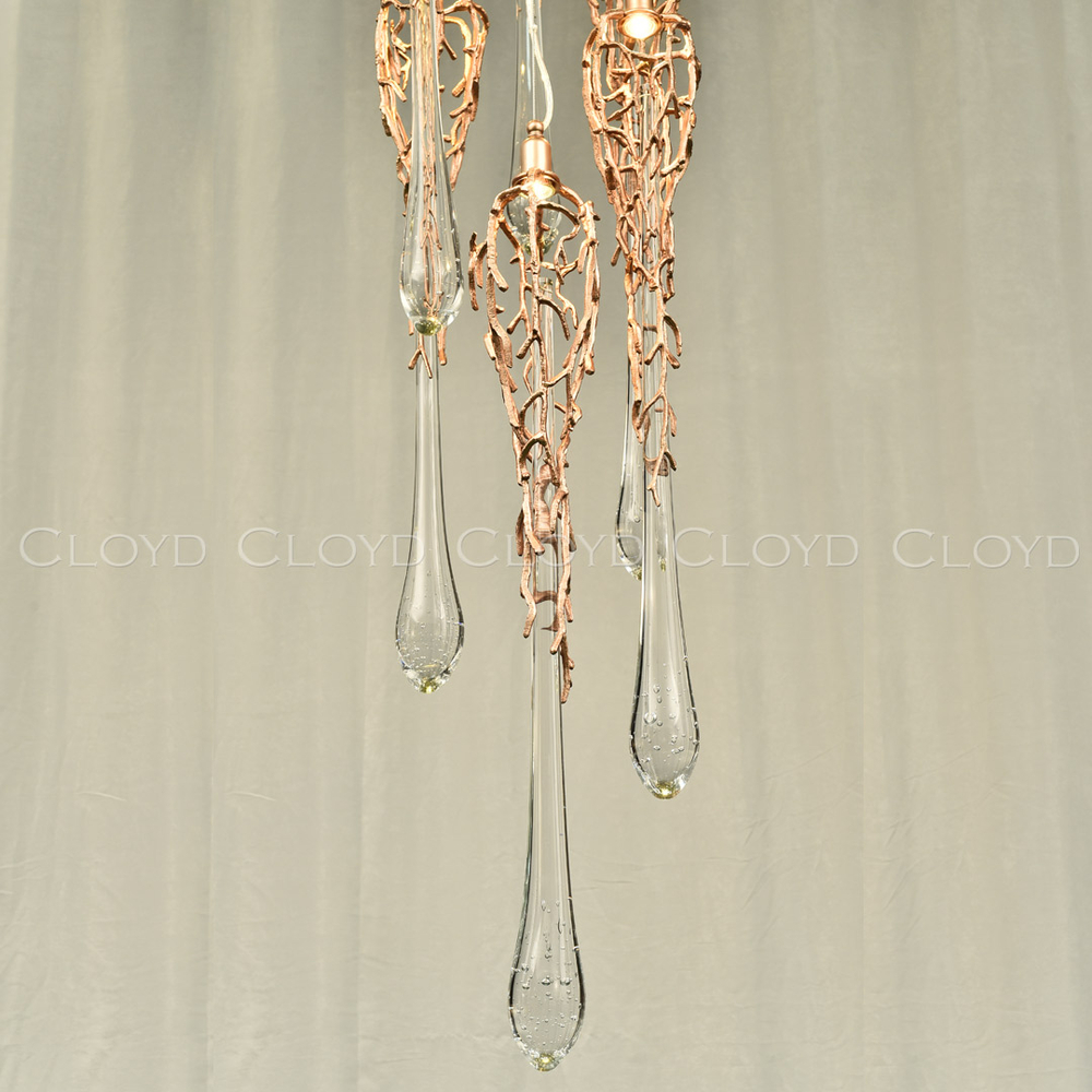 Люстра Cloyd SALAZAR C6 / выс. 220 см - латунь (арт.11100)