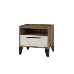 Тумба Модена МТ-20 Дуб крафт табачный/Дуб крафт белый