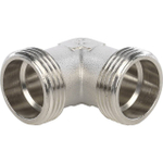 Отвод 90° с наружной резьбой STOUT SFT 0010 - 1" (для стальных труб, латунь никелированная)