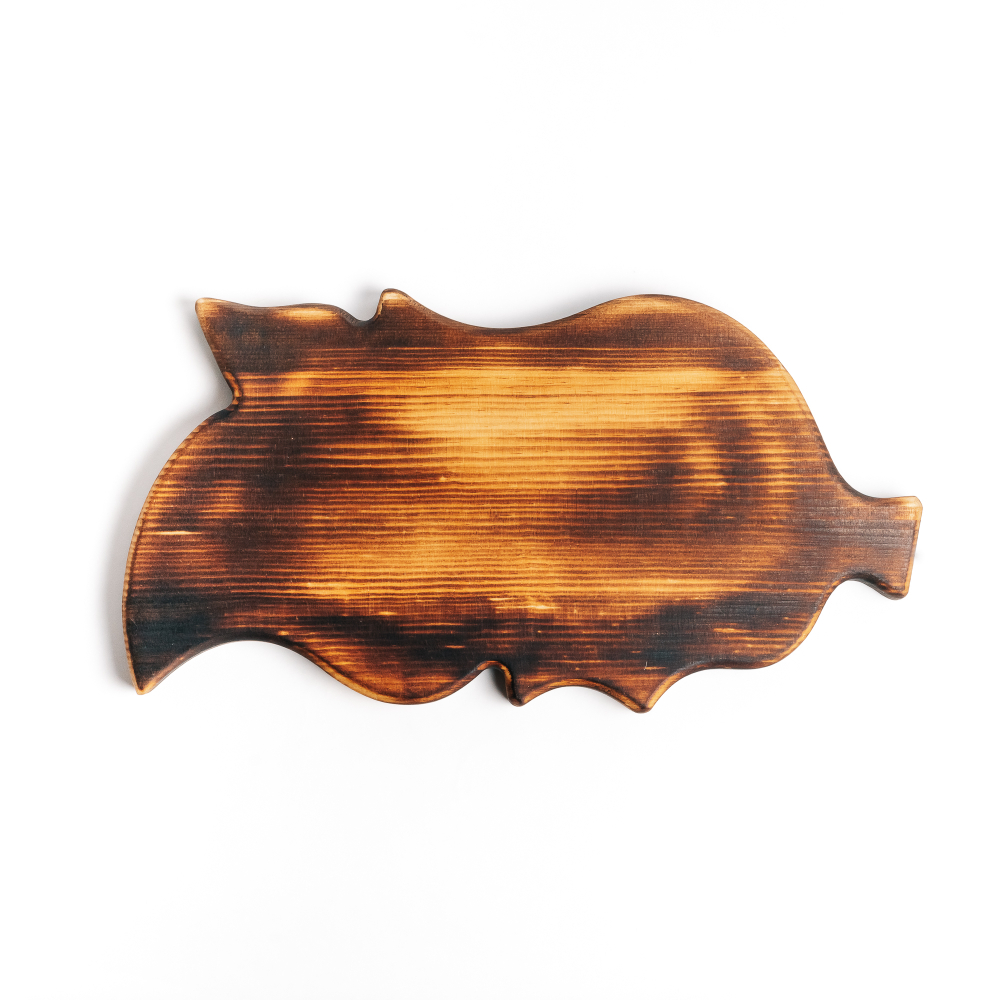 Деревянная менажница из кедра для подачи блюд и закусок "лист". MG81