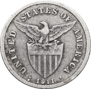 20 сентаво 1911 Филиппины (под администрацией США)