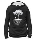 Толстовка "Такса у дерева"