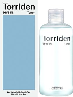 TORRIDEN Увлажняющий тонер с гиалуроновой кислотой Dive-In Low Molecular Hyaluronic Acid Toner, 300 ml.