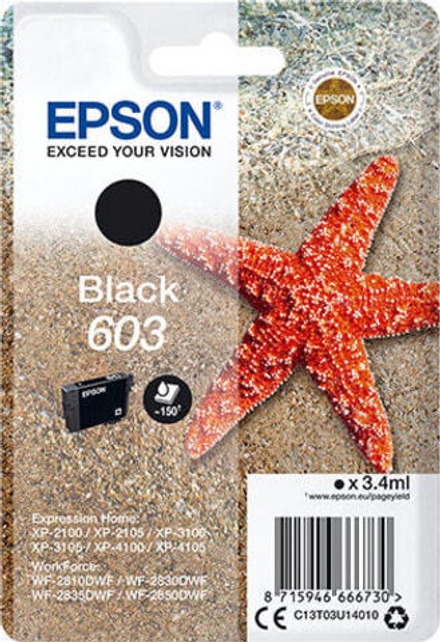 Epson C13T03U14020 струйный картридж Подлинный Черный 1 шт